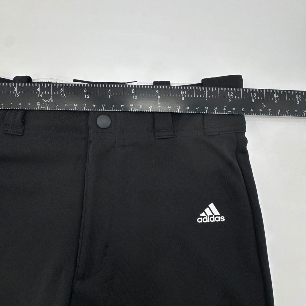 Adidas Baseball Pant Youth Medium Black Softstretch Athletic Mid Rise Sportswear - Picture 3 of 13